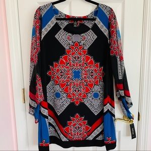 STYLE & CO Plus Size 1X Print Tunic NWT